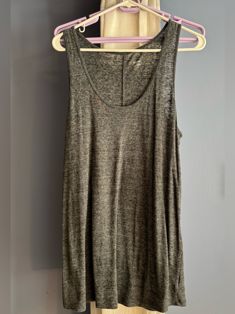 a new day Charcoal Gray Scoop Neck Tank Top